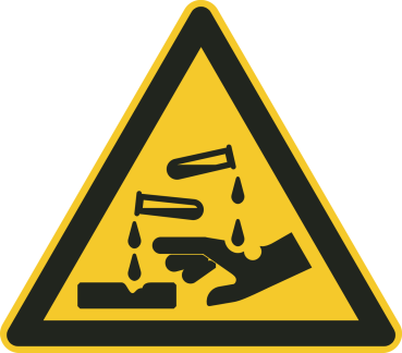 Warnzeichen Aufkleber DIN ISO 7010